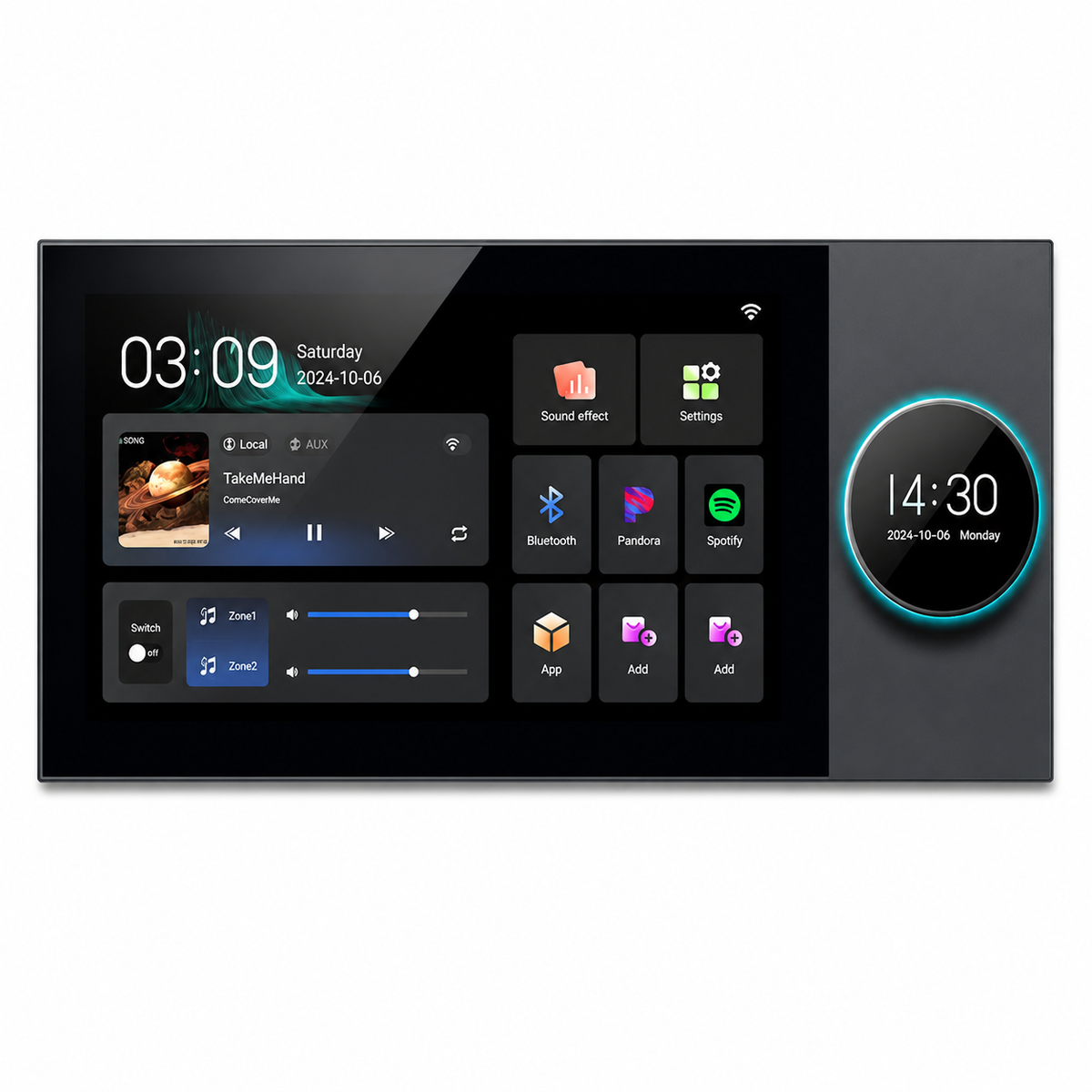 8-Inch Smart Home Control Panel with Wired Background Music | Android AI Home Automation Hub