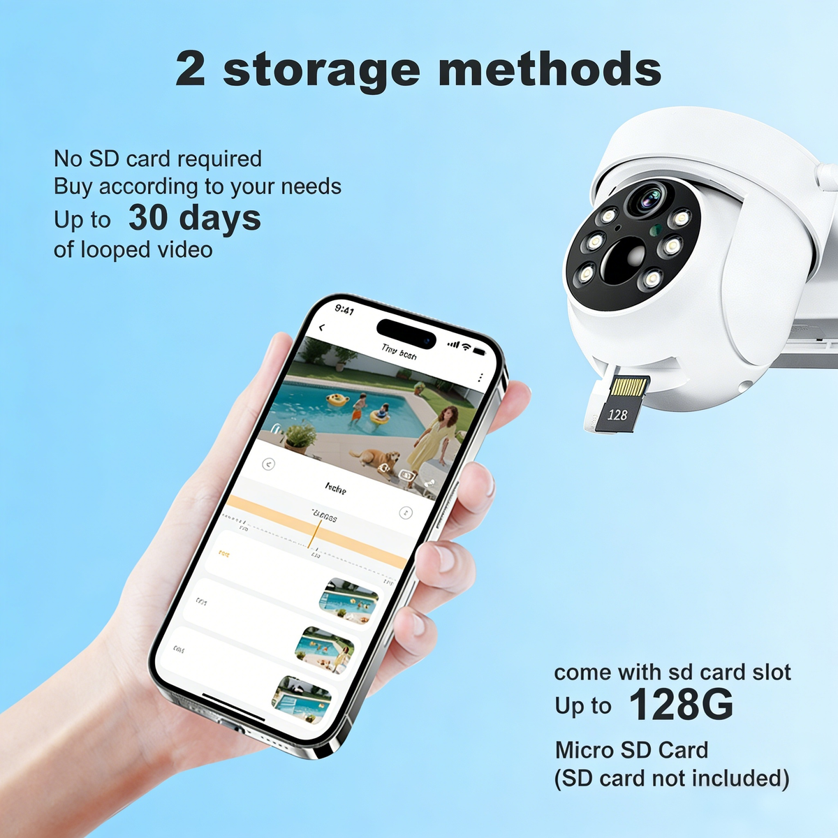 Dual Lens PTZ Security Camera | AI WiFi Outdoor Camera with Dual View & Color Night Vision