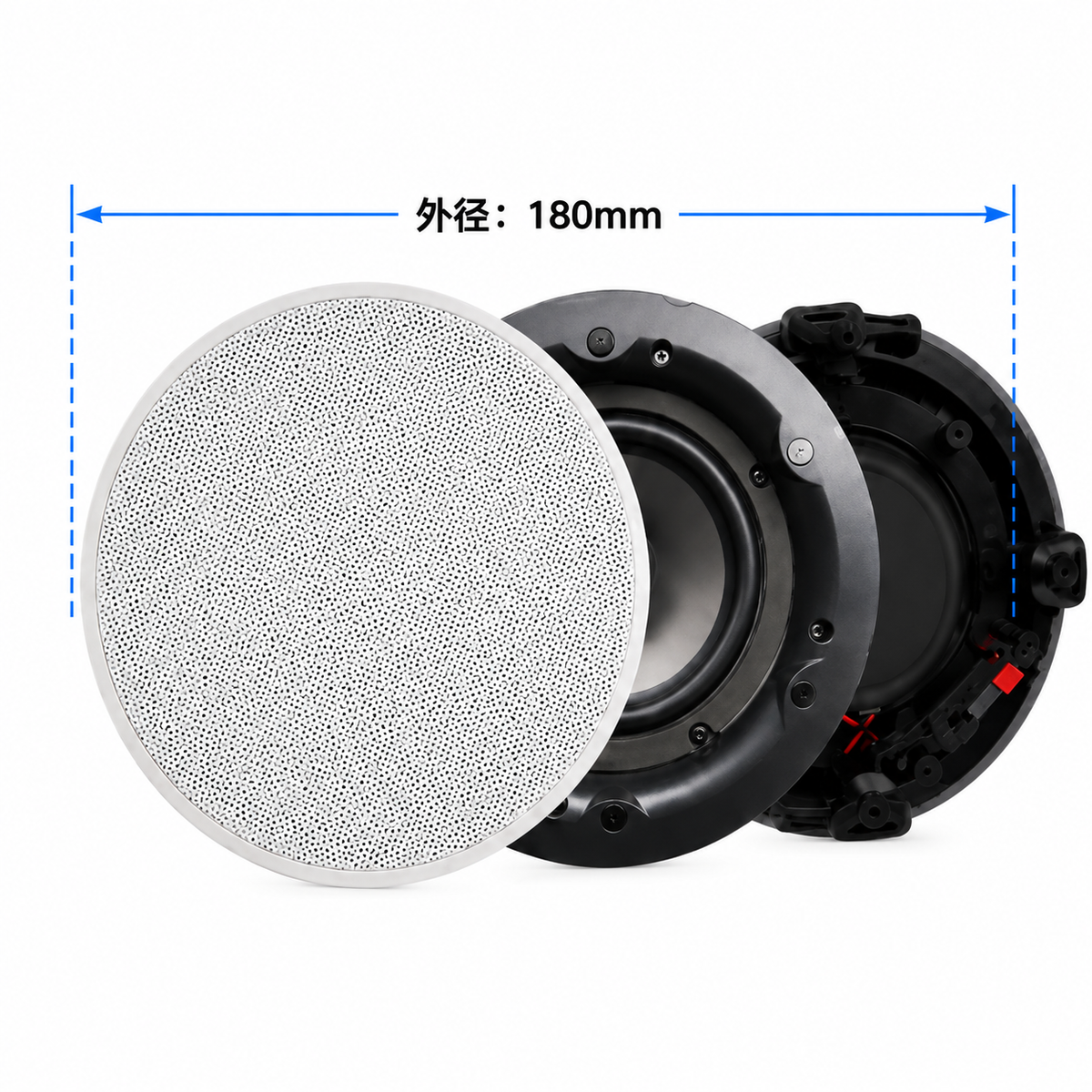 Smart Ceiling Speaker for Background Music | Flush Mount Home Audio Speaker
