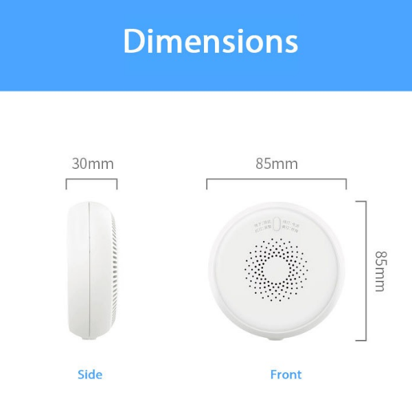 Zigbee Smart Smoke Detector | Wireless Smoke Alarm for Smart Home Fire Safety