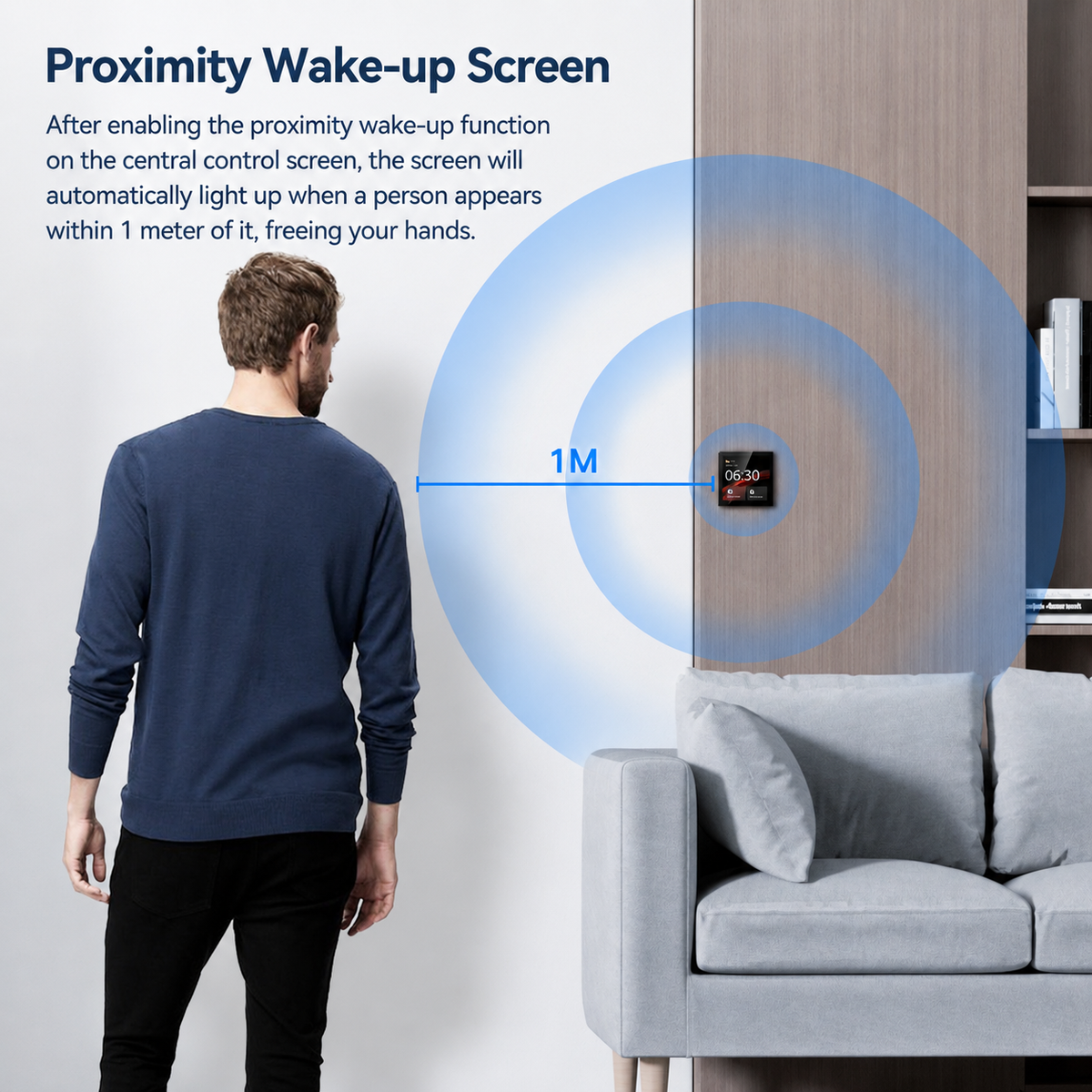 4-Inch Smart Home Control Panel with AI Speaker | Home Automation Hub
