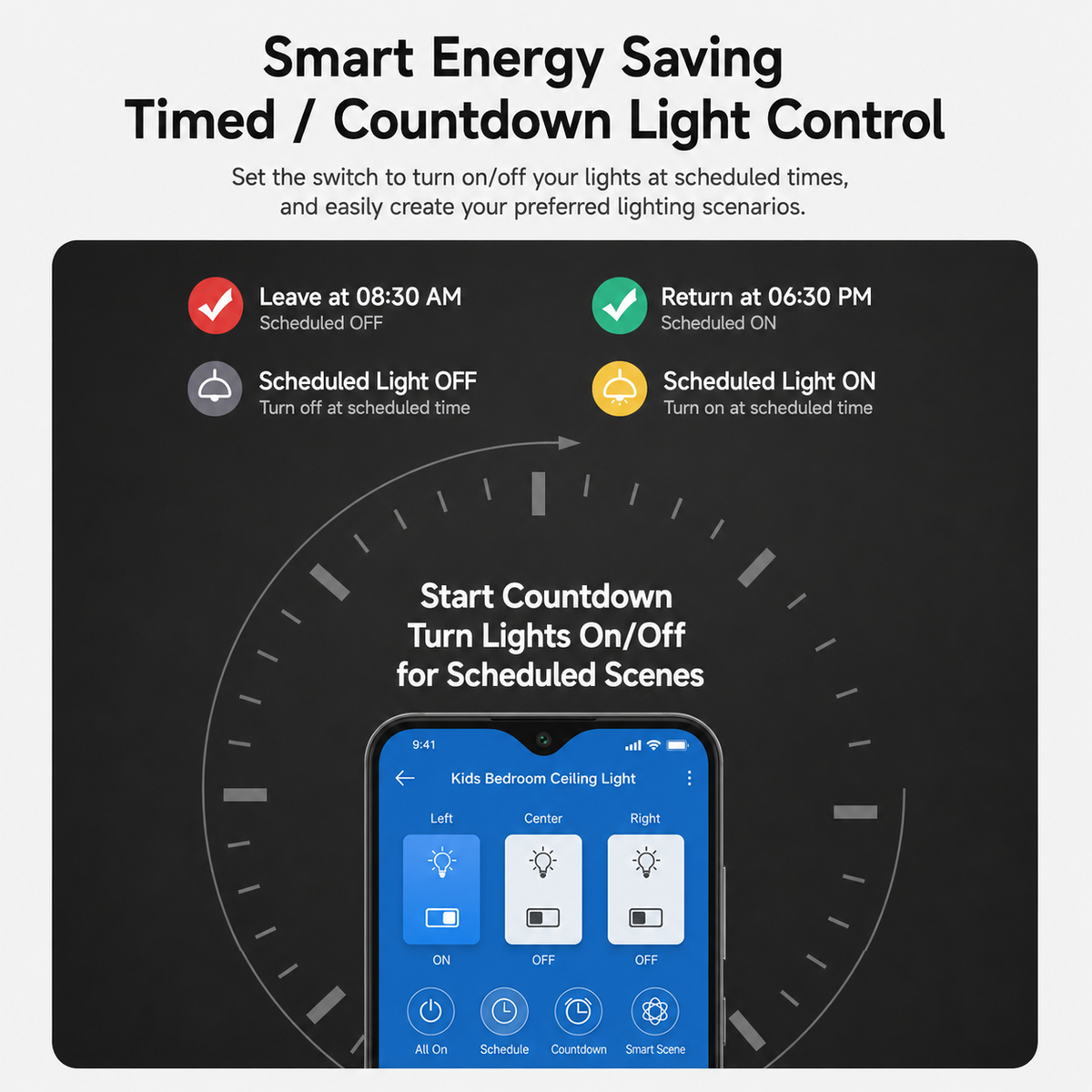 Zigbee Smart Switch (No Neutral) | Smart Light Switch with App & Voice Control