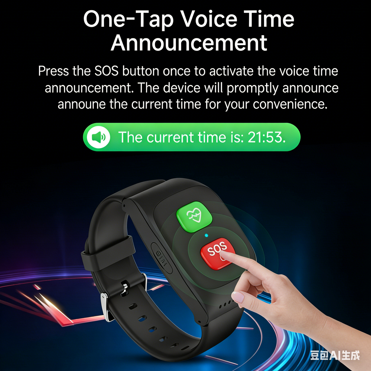 4G GPS Medical Alert Bracelet | Smart Health Monitoring & Fall Detection