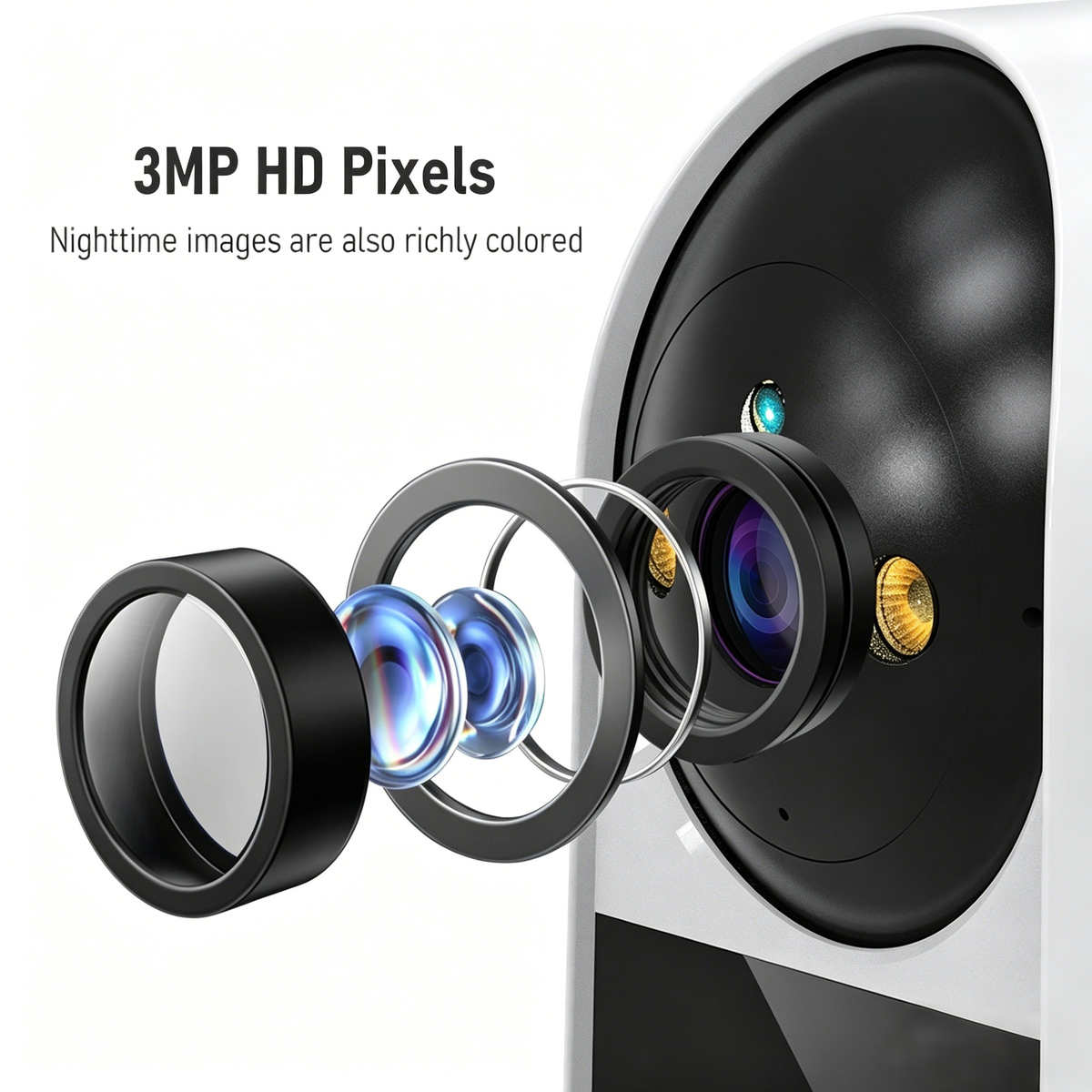 Dual Lens PTZ Security Camera | AI WiFi Outdoor Camera with Dual View & Color Night Vision