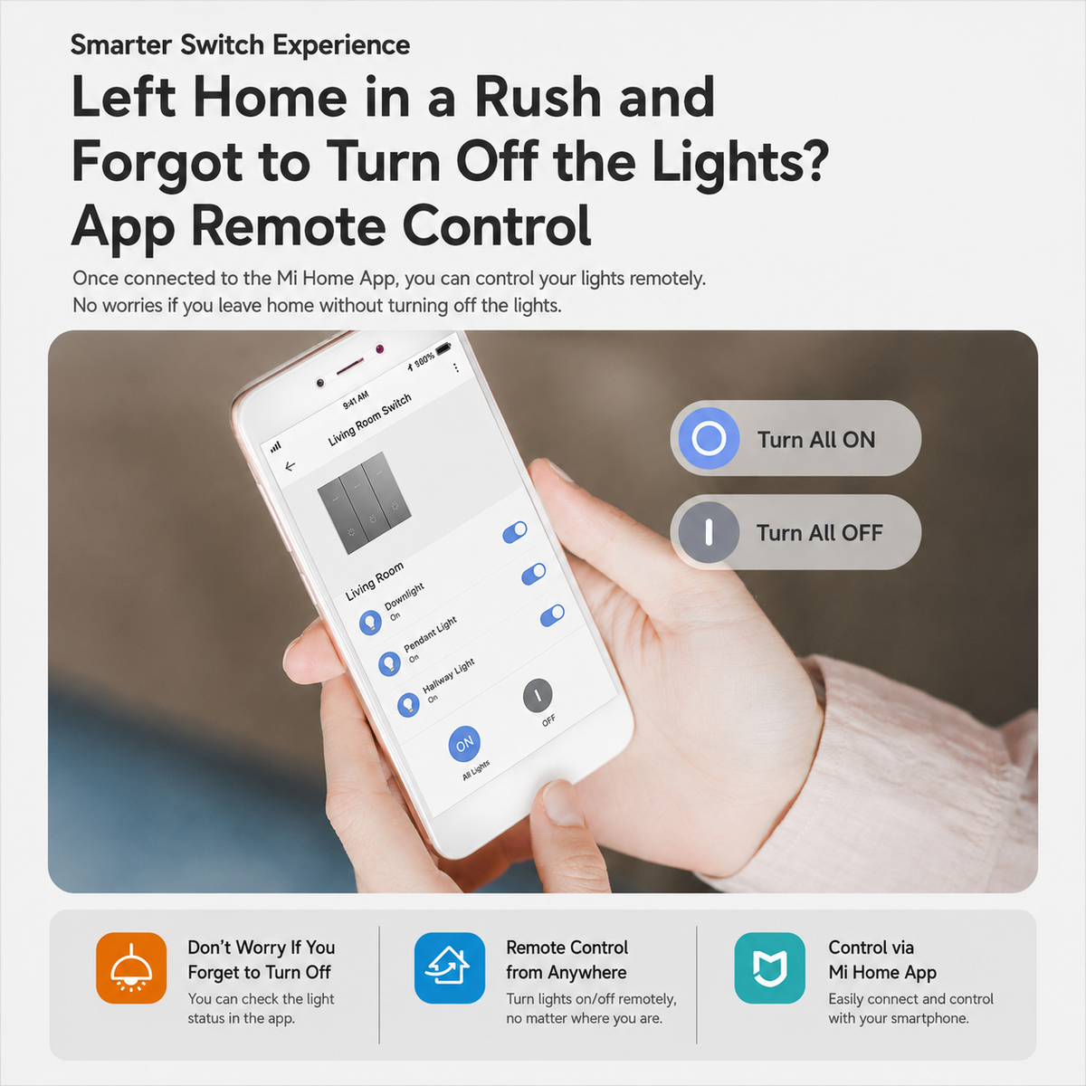 Zigbee Smart Switch (No Neutral) | Smart Light Switch with App & Voice Control