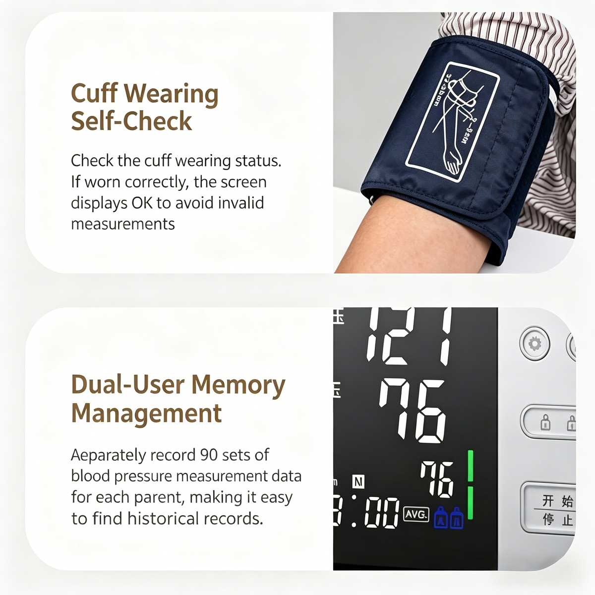 Digital Blood Pressure Monitor | Automatic Upper Arm Blood Pressure Monitor for Home Use